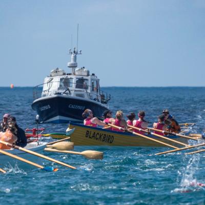 Ladies A and boats